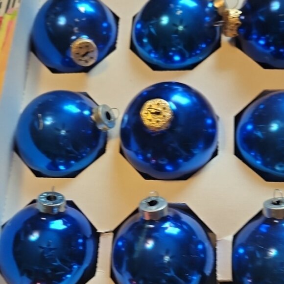 Blue and Christmas Ornaments Set - Picture 3 of 5